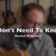 Daniel Nahmod- What I need to Know